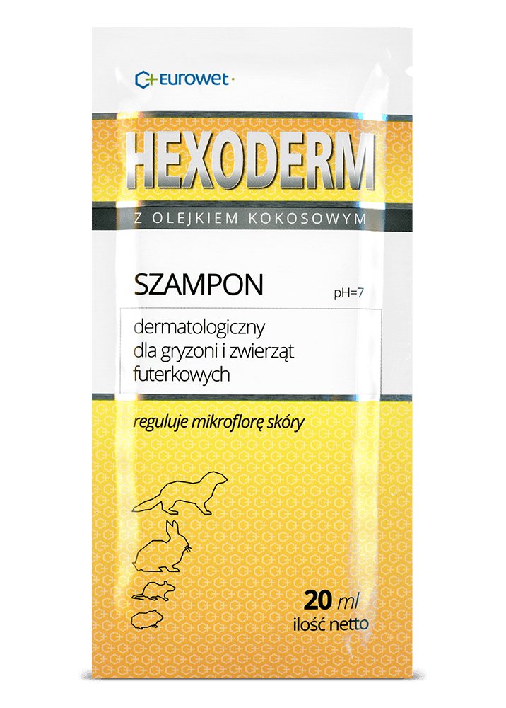 hexoderm szampon dermatologiczny dla gryzoni i zwierzat futerkowych
