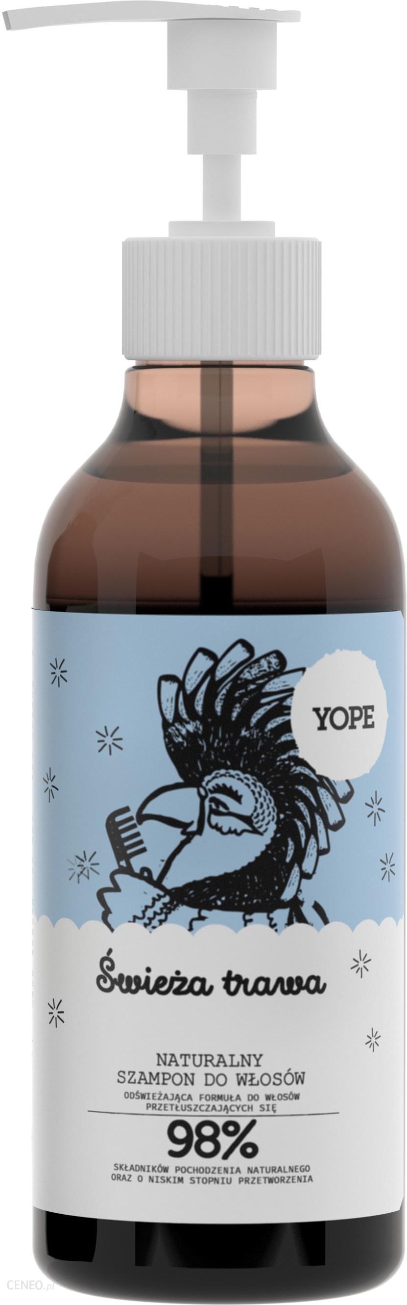 yope szampon naturalny do włosów przetłuszczających się świeża trawa 300ml