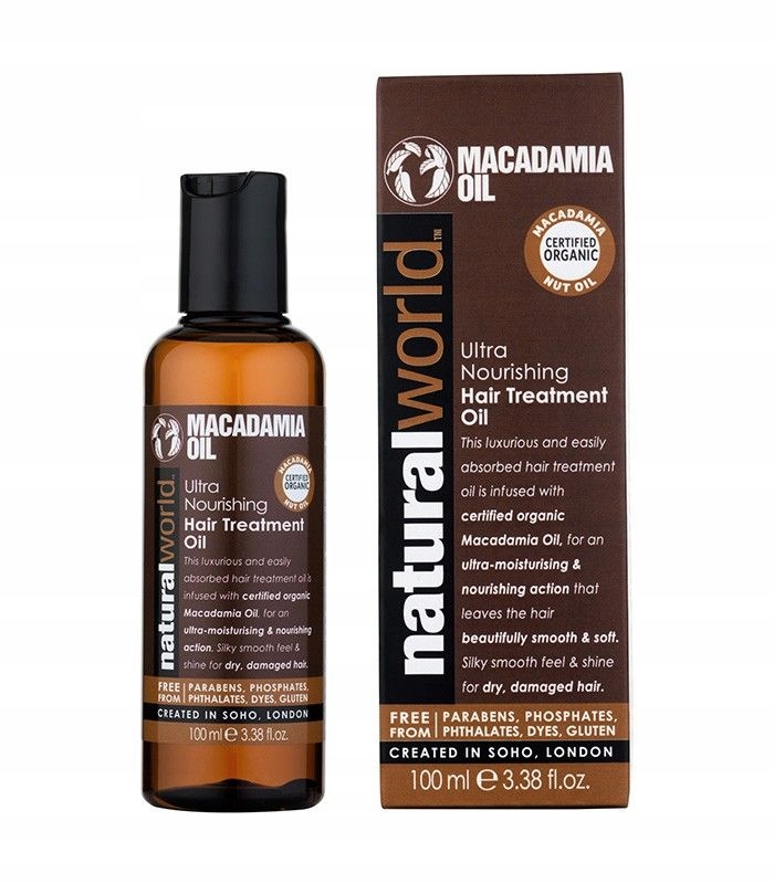 natural world macadamia oil olejek do włosów opinie