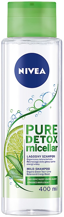 nivea pure detox micelar szampon