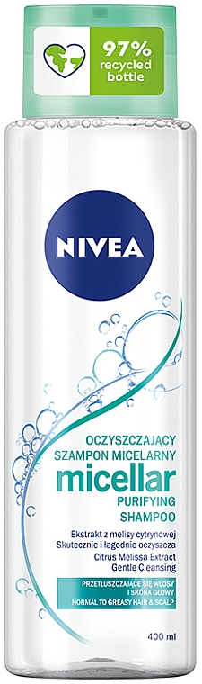 nivea pure detox micelar szampon