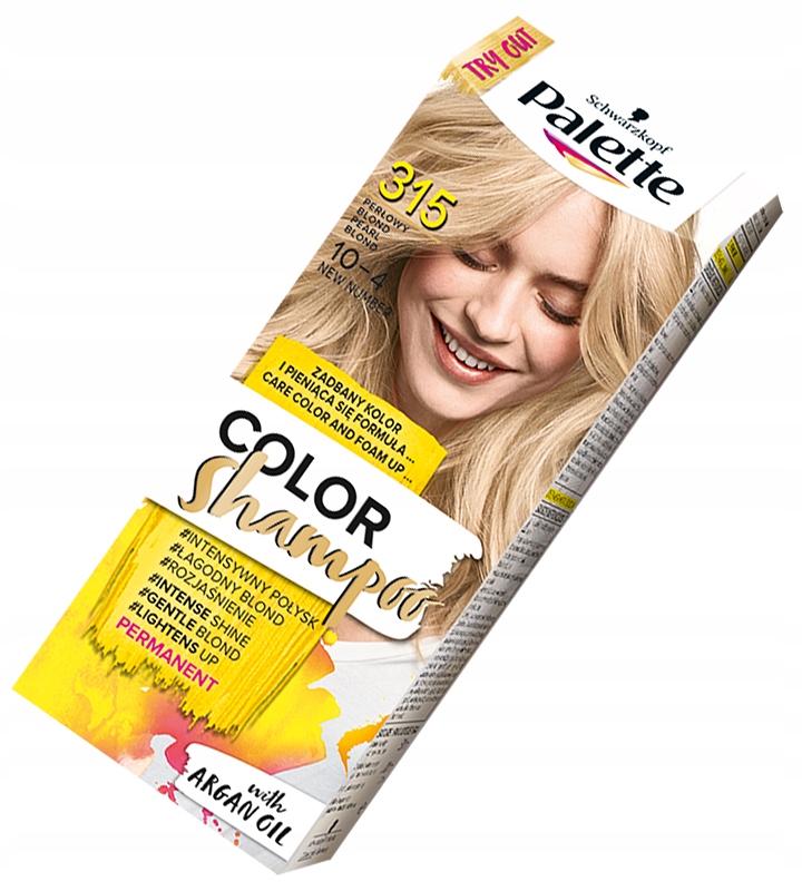 perłowy blond szampon koloryzujący palette